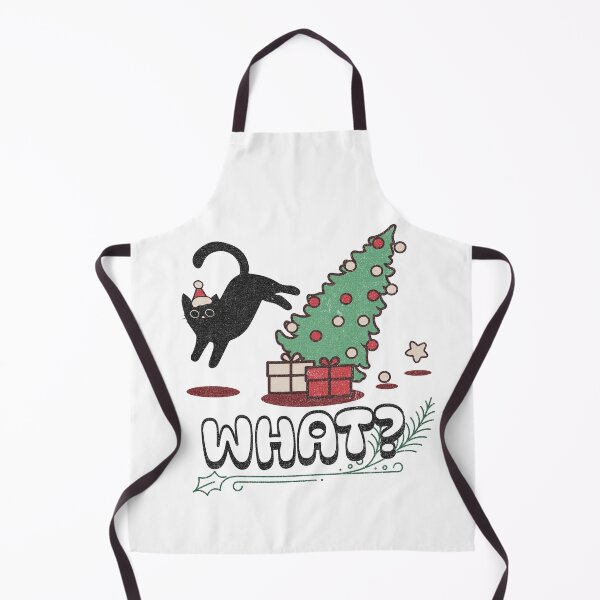 Item preview, Cat Lover Gift - Cat Pushing Christmas Tree designed and sold by PlayfulPrint.