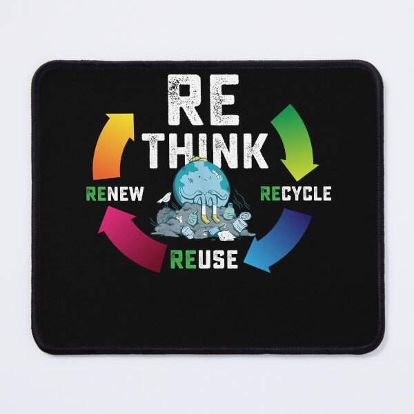 Item preview, Earth Day Recycle Reuse Renew Rethink Environmental Activism designed and sold by JustBeStylish.