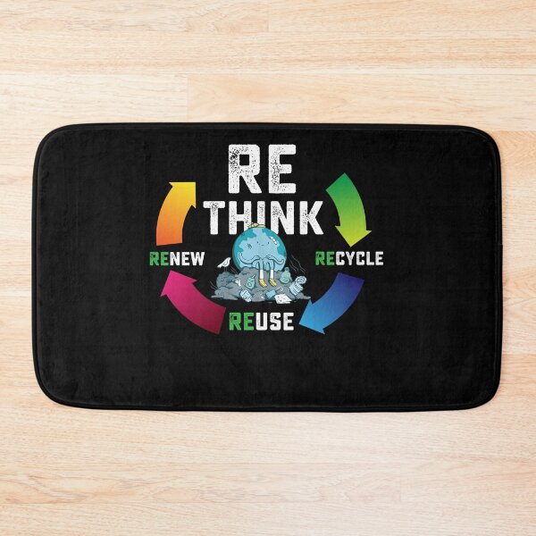 Item preview, Earth Day Recycle Reuse Renew Rethink Environmental Activism designed and sold by JustBeStylish.
