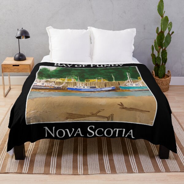 Item preview, Boats grounded during low tide at the Bay of Fundy in Nova Scotia, Canada- WelshDesigns designed and sold by welshdesigns.