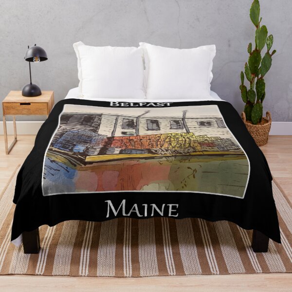 Item preview, Lobster traps sitting the the dock, in Belfast Maine- WelshDesigns designed and sold by welshdesigns.