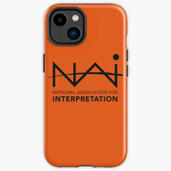 NAI Logo (black on orange) iPhone Tough Case