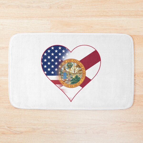 Item preview, State of Florida Flag and American Flag Fusion Design designed and sold by Gsallicat.
