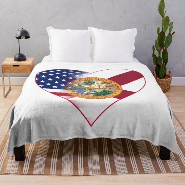 Item preview, State of Florida Flag and American Flag Fusion Design designed and sold by Gsallicat.