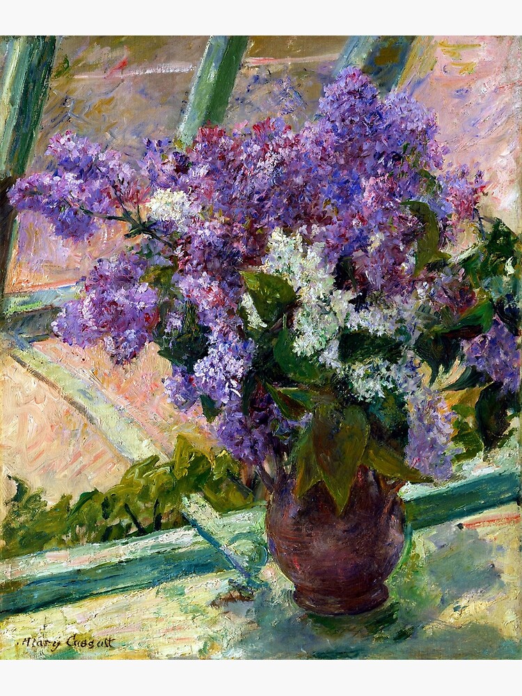 "Mary Cassatt Lilacs in a Window" Poster for Sale by pdgraphics Redbubble