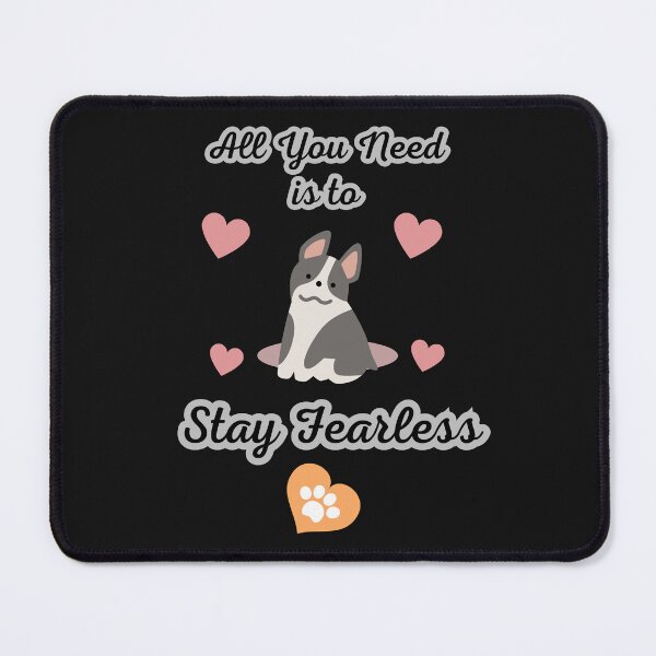Item preview, Stay Fearless: Lovable Dog, Hearts and Paw designed and sold by Quote Gallery.