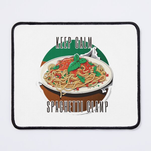 Item preview, keep calm and spaghetti clamp designed and sold by printiesart.