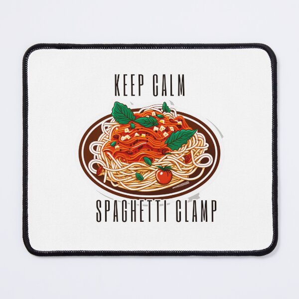 Item preview, keep calm and spaghetti clamp designed and sold by printiesart.