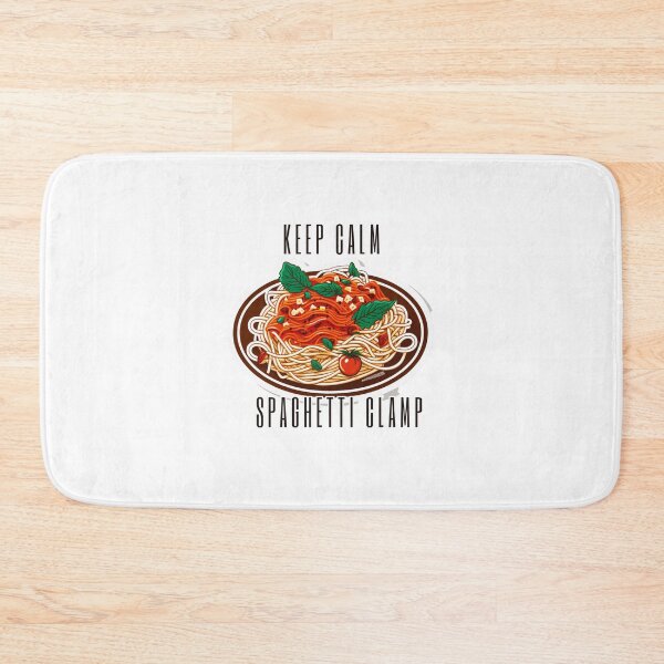 Item preview, keep calm and spaghetti clamp designed and sold by printiesart.