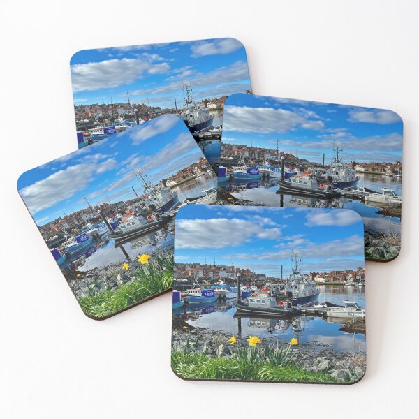 Item preview, Boats in Whitby Harbour designed and sold by Discovery-Gifts.