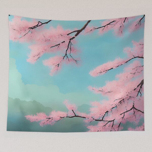 Item preview, Ukiyo-e Japanese Art - Cherry Blossoms in Full Bloom designed and sold by allovervintage.