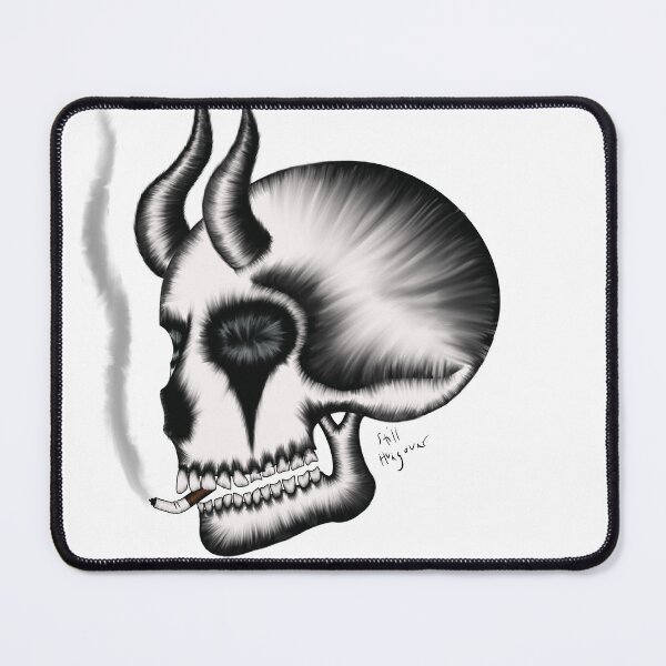 Item preview, Smoking skull designed and sold by StillHungover.