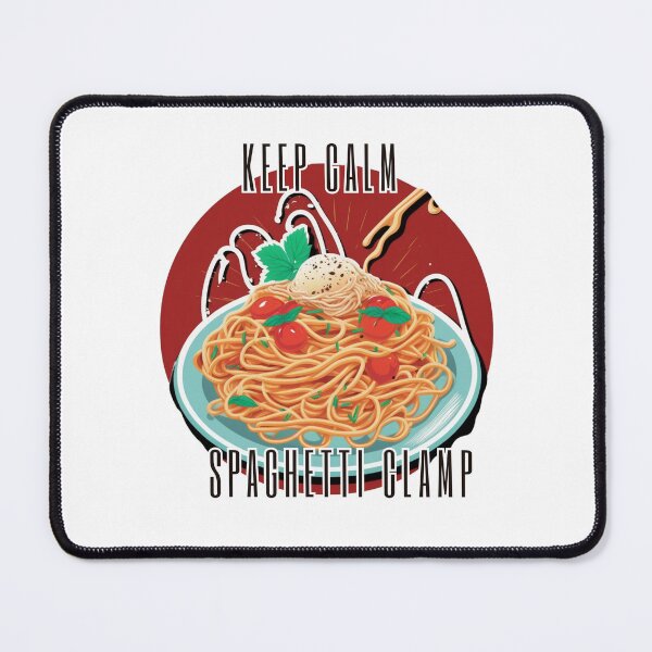 Item preview, keep calm and spaghetti clamp designed and sold by printiesart.