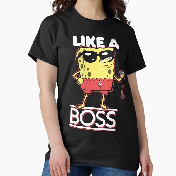 Vista previa del artículo con la obra «Bob Esponja Pantalones Cuadrados Salvavidas Como Un Jefe», diseñado y vendido por FifthSun.