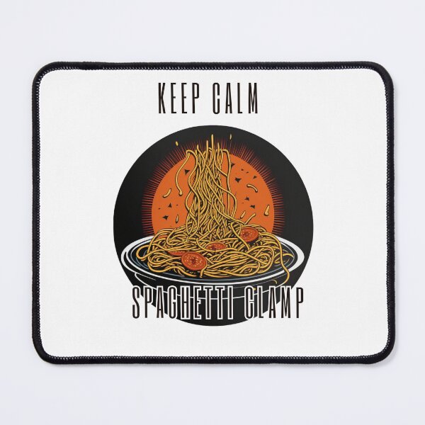 Item preview, keep calm and spaghetti clamp designed and sold by printiesart.