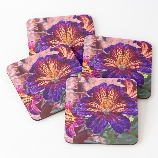 Item preview, Royal Colorburst: Painted Tongue Flower Poly Art designed and sold by CommandoCrane.