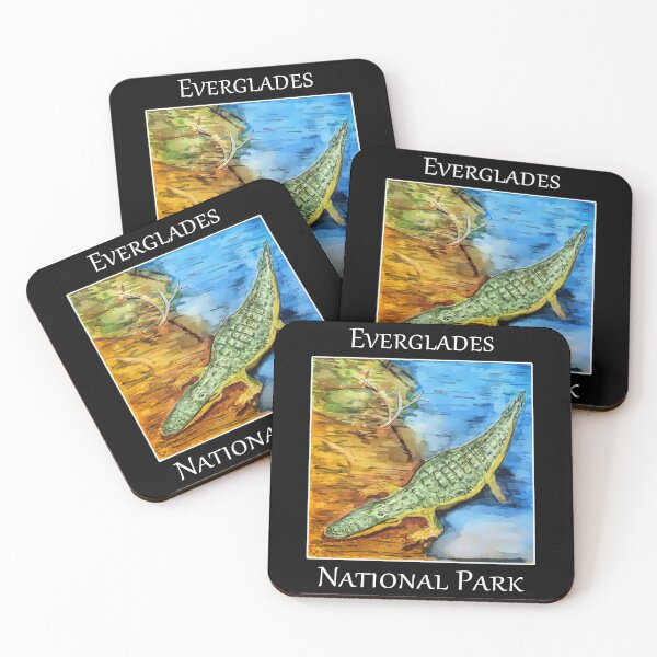 Item preview, Crocodile in the brackish water of the Everglades in Florida- WelshDesigns designed and sold by welshdesigns.