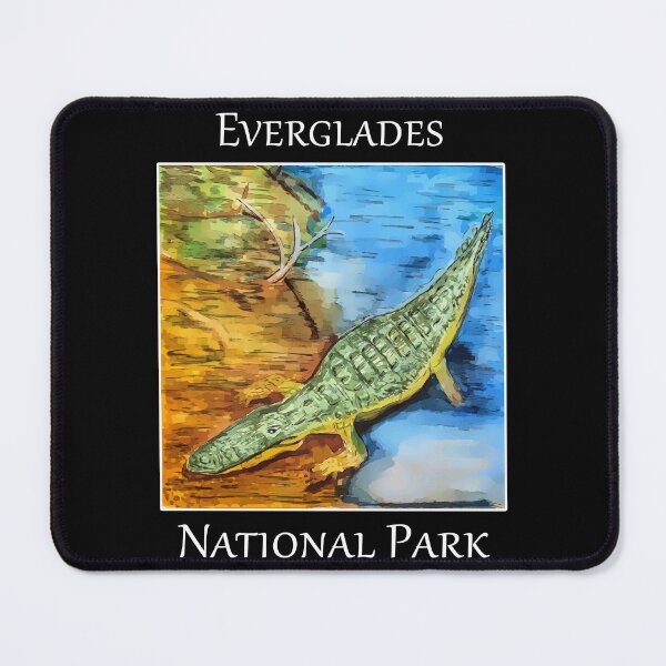 Item preview, Crocodile in the brackish water of the Everglades in Florida- WelshDesigns designed and sold by welshdesigns.