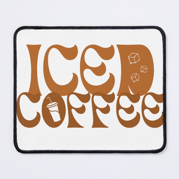 Item preview, Iced coffee typography designed and sold by colourtheworld.
