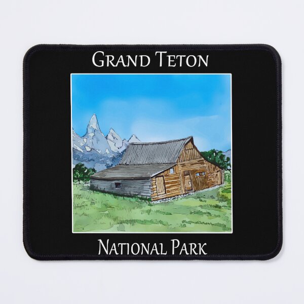 Item preview, Famous barn in the Mormon Row Historic District in the Grand Teton National Park in Wyoming- WelshDesigns designed and sold by welshdesigns.