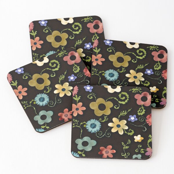 Item preview, colourful doodle flowers  designed and sold by Inktown.