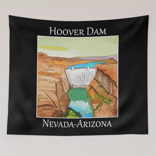 Item preview, Hoover Dam on the colorado river in Las Vegas Nevada.  Also on the border of Arizona- WelshDesigns designed and sold by welshdesigns.