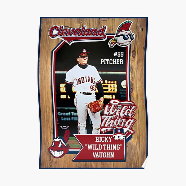 Major League Wild Thing Ricky Vaughn 80s LIMITED EDITION Print Paper Canvas  Sign