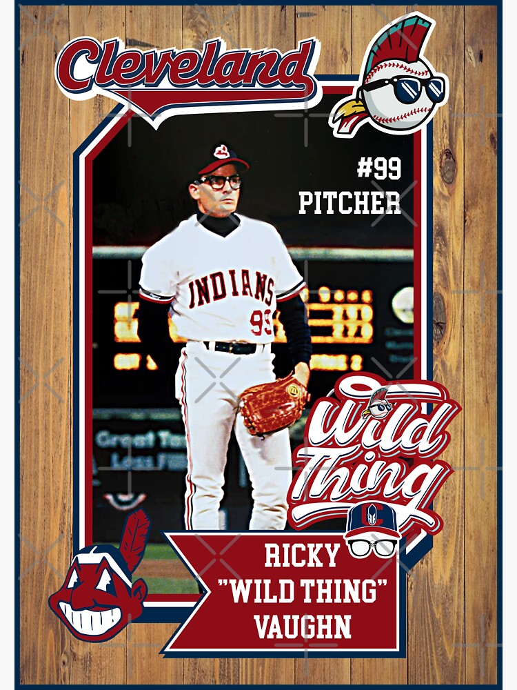 Ricky 'Wild Thing' Vaughn Retro Trading Card - Major League - Tank