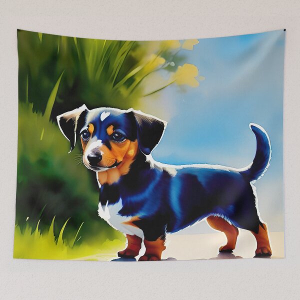 Item preview, Watercolor Dachshund Puppy designed and sold by Aww_To_Z Animals.