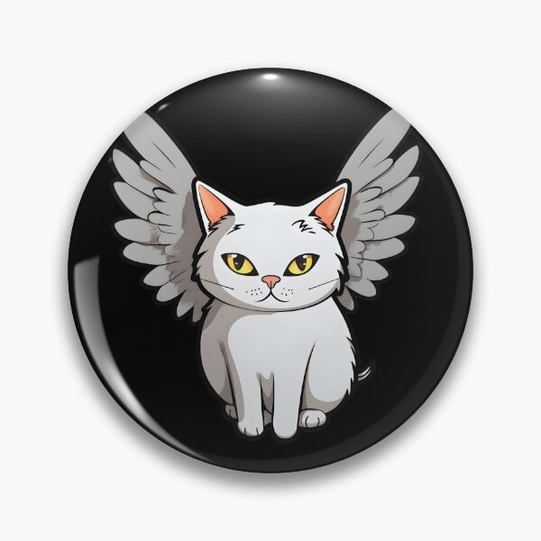 Item preview, White cat with angel's wings designed and sold by Zoondertt.