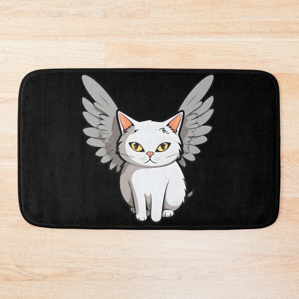 Item preview, White cat with angel's wings designed and sold by Zoondertt.
