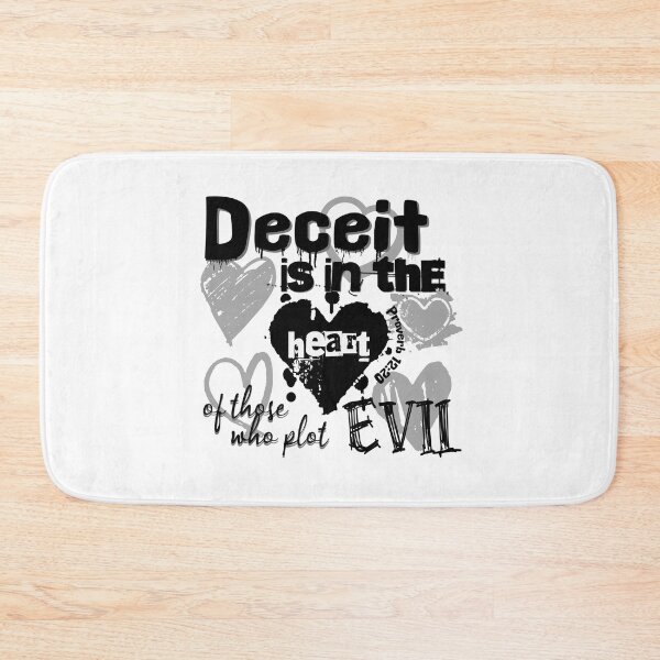 Item preview, Deceit Is In The Heart Of Those Who Plot Evil - Torah Bible Design - TorahWear designed and sold by Andrew Carter.