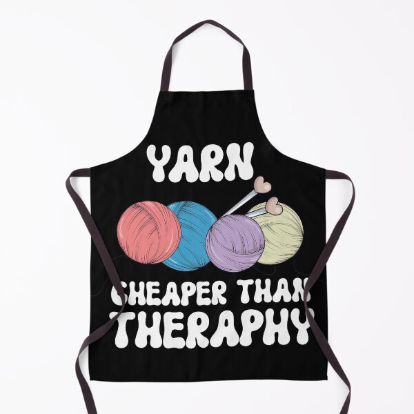 Item preview, Yarn Cheaper Than Therapy - A Humorous Reminder to Knit and Unwind designed and sold by Med ing.