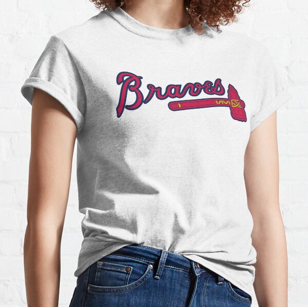 Mens City Classic Baseball Atlanta Braves Crew Neck Tee T Shirt