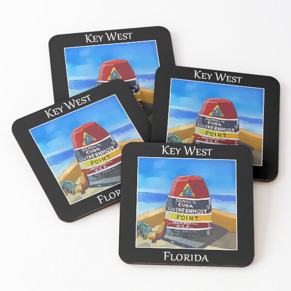 Item preview, Southernmost Point in the US, at Key West, where it's just 90 miles to Cuba- WelshDesigns designed and sold by welshdesigns.