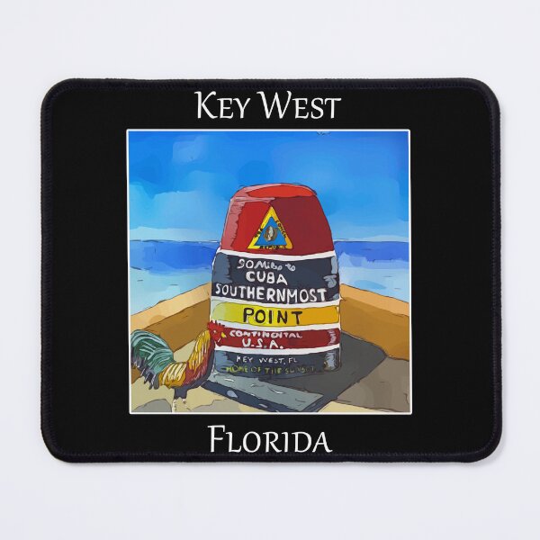 Item preview, Southernmost Point in the US, at Key West, where it's just 90 miles to Cuba- WelshDesigns designed and sold by welshdesigns.