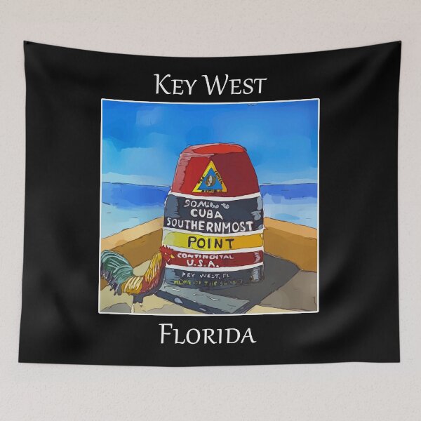 Item preview, Southernmost Point in the US, at Key West, where it's just 90 miles to Cuba- WelshDesigns designed and sold by welshdesigns.
