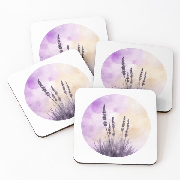 Item preview, Lavenda watercolour in circle  designed and sold by BestsellerCom.