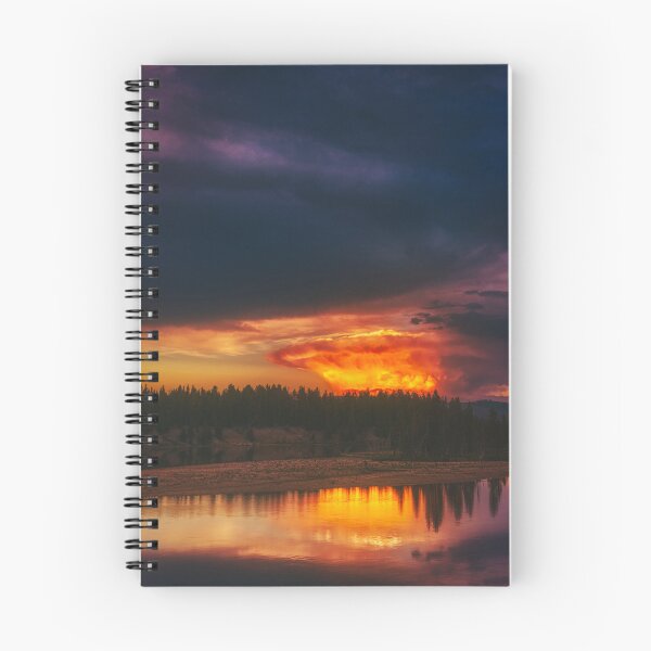 Item preview, Sunset During a Supercell Storm at Fishing Bridge, Yellowstone National Park designed and sold by Cryogenics.