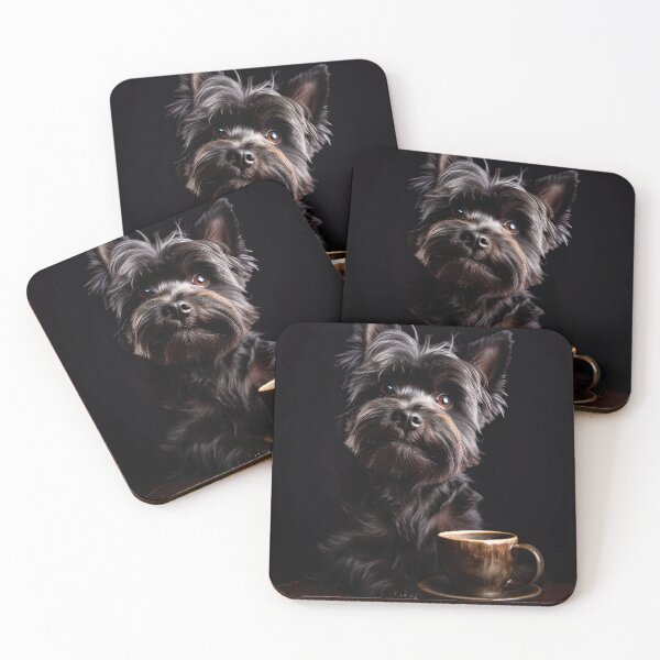 Item preview, Perky Pup: Adorable Affenpinscher Coffee Art for Caffeine Lovers 2 designed and sold by ClawedCreations.
