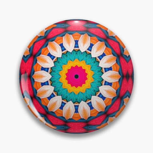 Artikelvorschau, Brightly Dyed Colorful Fabric Kaleidoscope Pattern 57 entworfen und verkauft von Swabcraft.