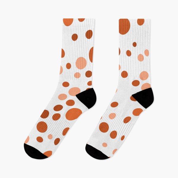 Artikelvorschau, Orangefarbenes Polkadot-Muster entworfen und verkauft von WaffleWearables.