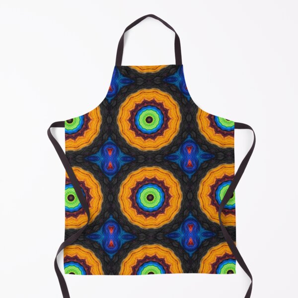 Artikelvorschau, Brightly Dyed Colorful Fabric Kaleidoscope Pattern 61 entworfen und verkauft von Swabcraft.