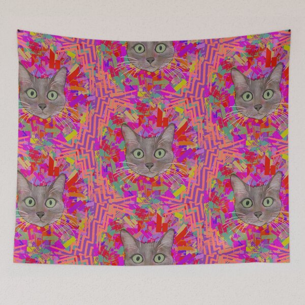 Item preview, Psychedelic Kitty  designed and sold by AthenaPress.