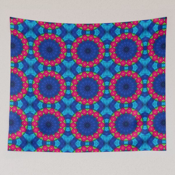 Aperçu de l'œuvre Brightly Dyed Colorful Fabric Kaleidoscope Pattern 63 créée et vendue par Swabcraft.