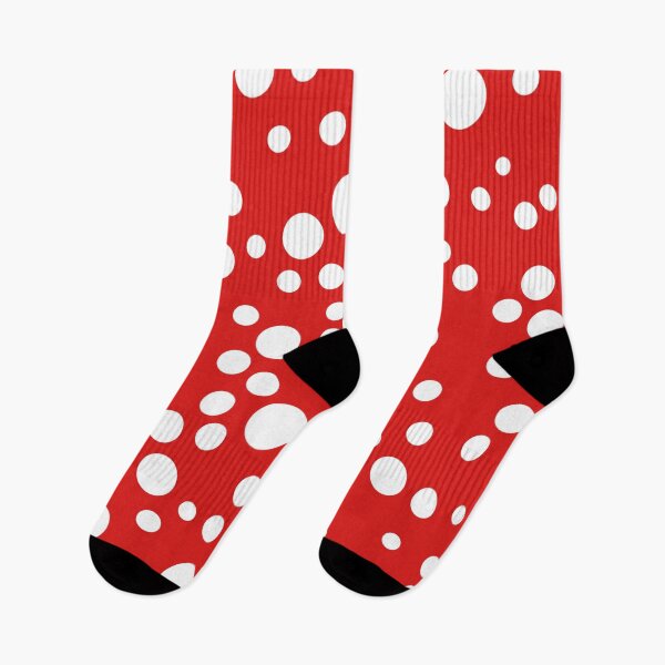 Artikelvorschau, Weißes Polkadot-Rotmuster entworfen und verkauft von WaffleWearables.