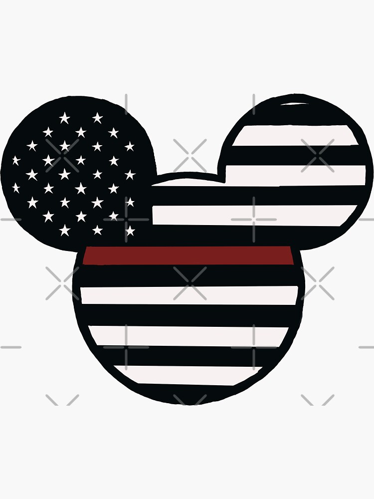 Red line Mickey flag