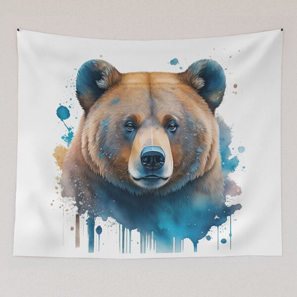 Item preview, brown bear in ink designed and sold by Lunitacriss.