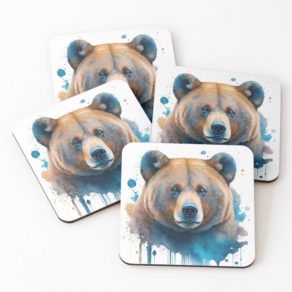 Item preview, brown bear in ink designed and sold by Lunitacriss.
