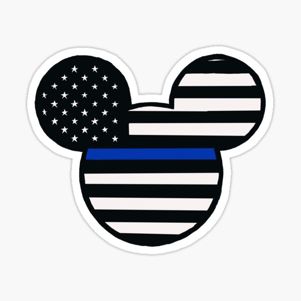 Blue line Mickey flag